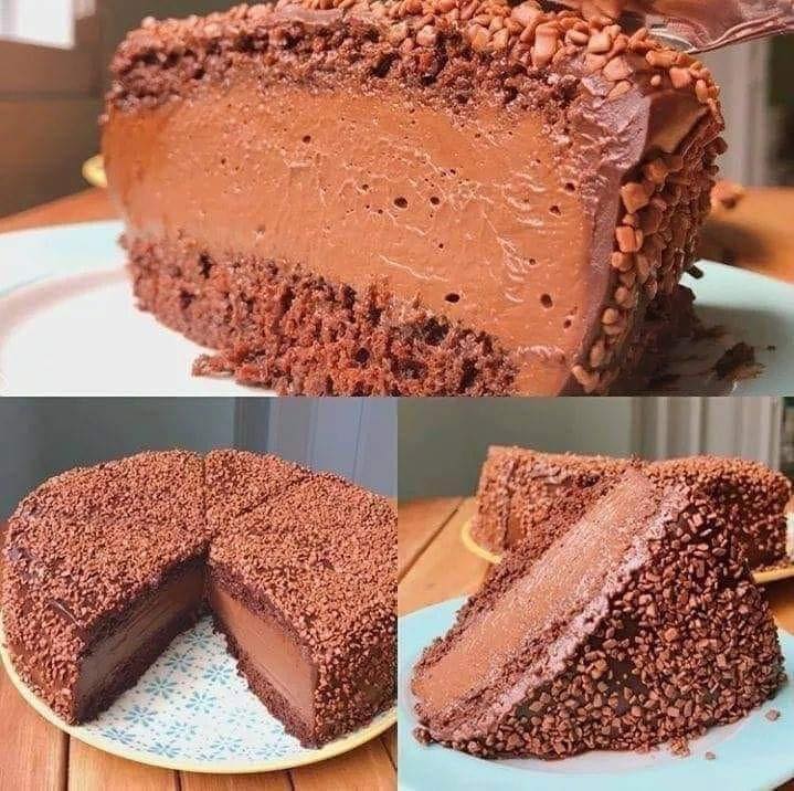 Bolo Mousse de Chocolate