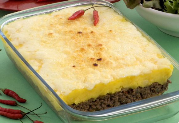 Escondidinho de Mandioca e Carne Moída