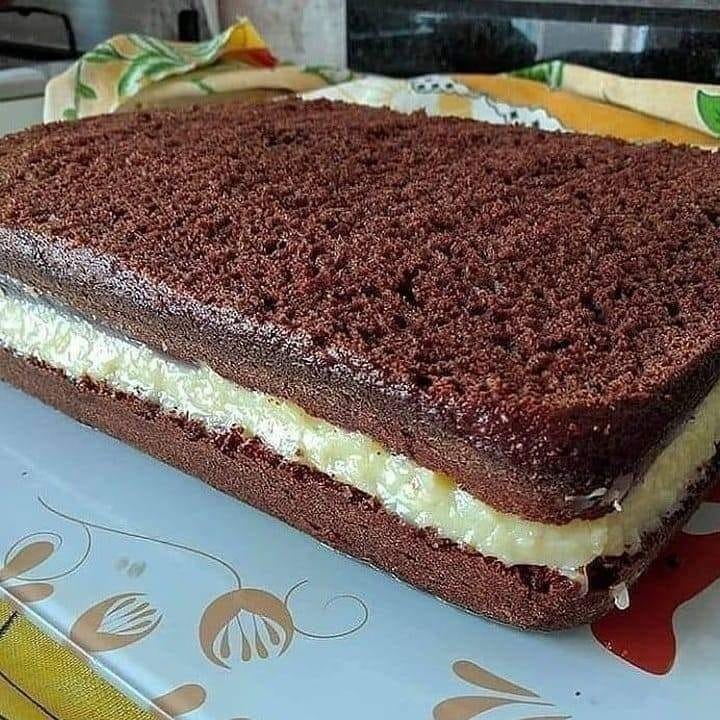 Bolo de Prestígio Molhadinho Simples