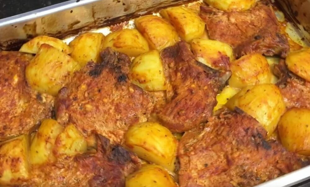 Bisteca com Batata no Forno