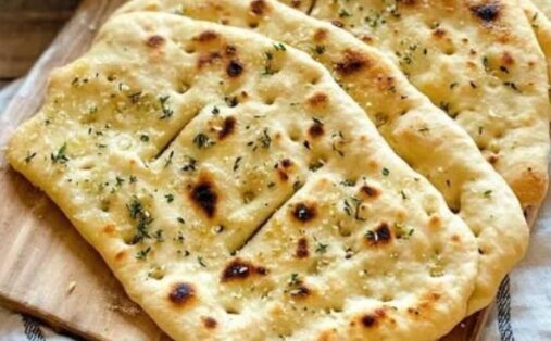 Pão Sírio de Alho em 5 Minutos