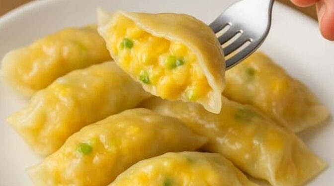 Ravioli Cremoso de Milho com Cebolinha