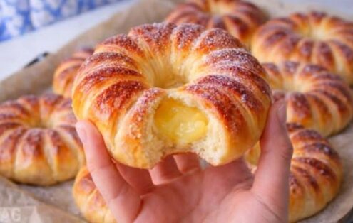Rosquinhas Fofinhas Recheadas com Creme